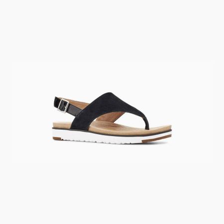 UGG Alessia Suede Black Sandals for Women (ZLUI06194)